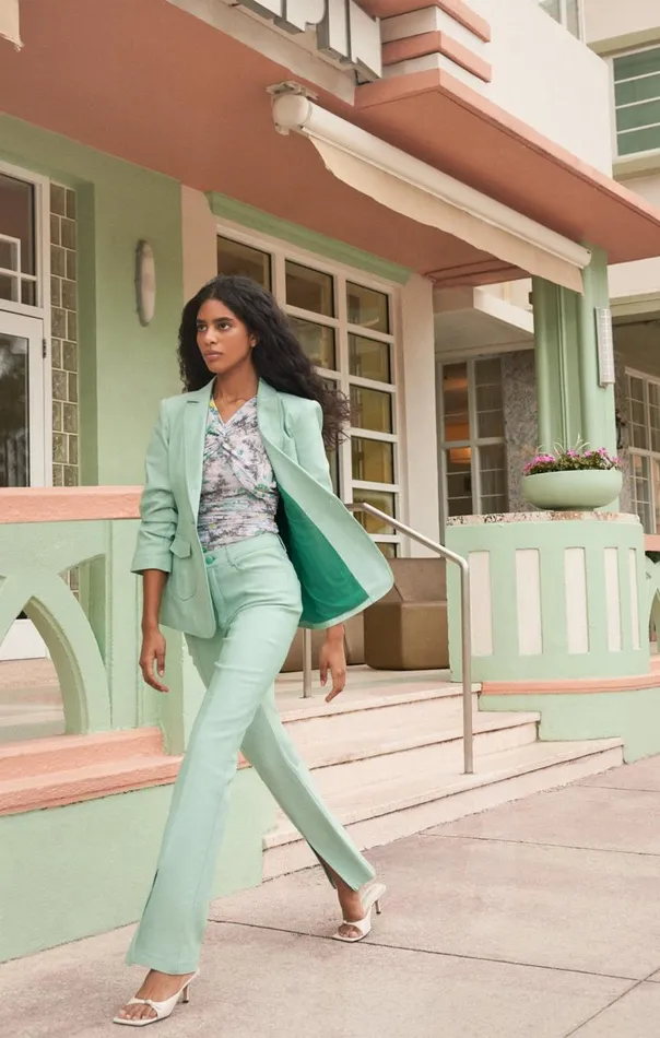 Cinq Sept Shanis Pant Lightmarinegreen Women Pants