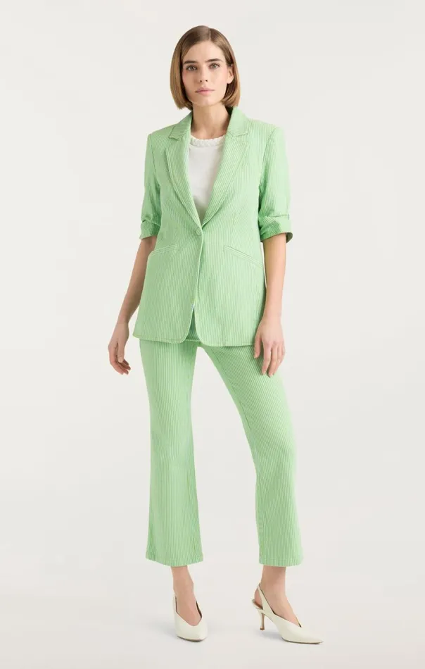 Cinq Sept Short Sleeve Khloe Blazer Lushmeadowskylight Women Blazers
