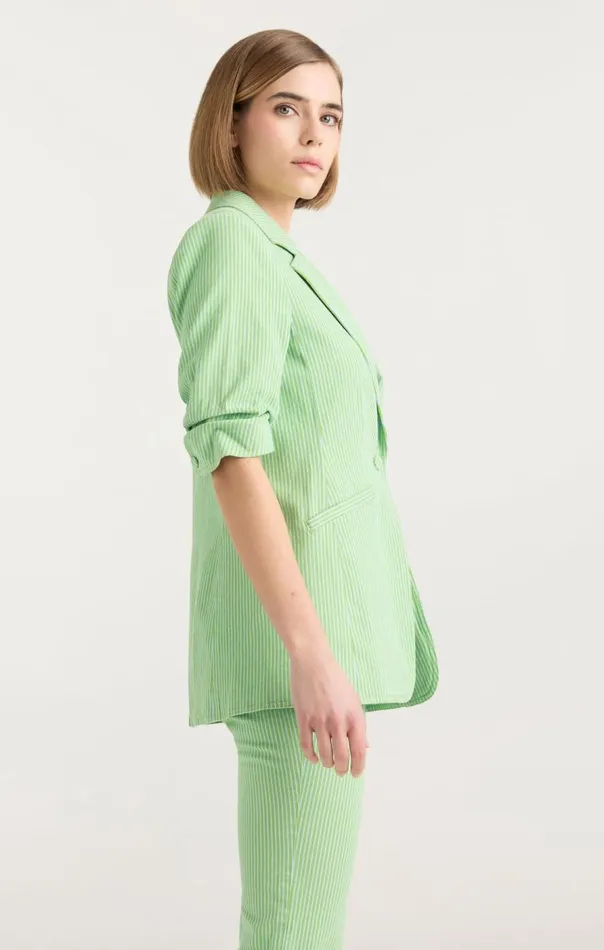Cinq Sept Short Sleeve Khloe Blazer Lushmeadowskylight Women Blazers