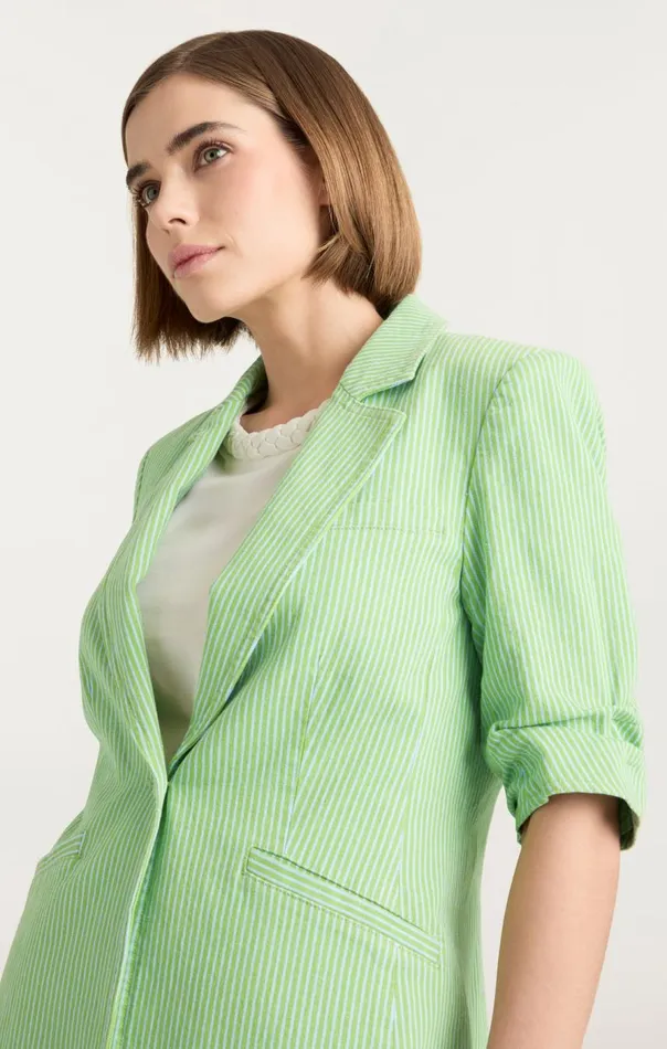Cinq Sept Short Sleeve Khloe Blazer Lushmeadowskylight Women Blazers