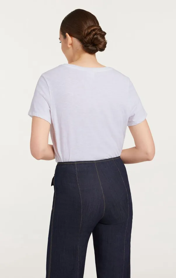 Cinq Sept Smiling Heart Tee White Women Tees