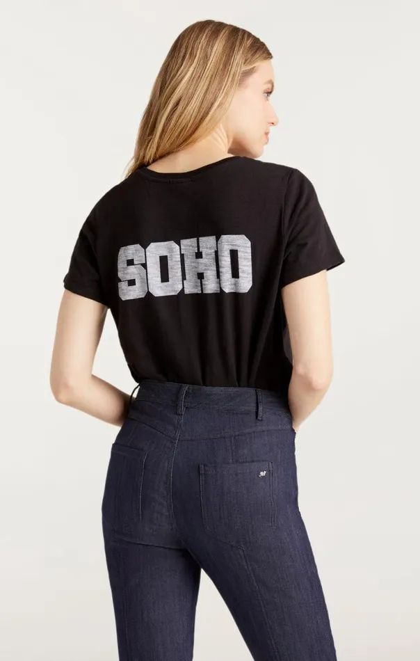 Cinq Sept Soho New York Tee Blackwhite Women Tees