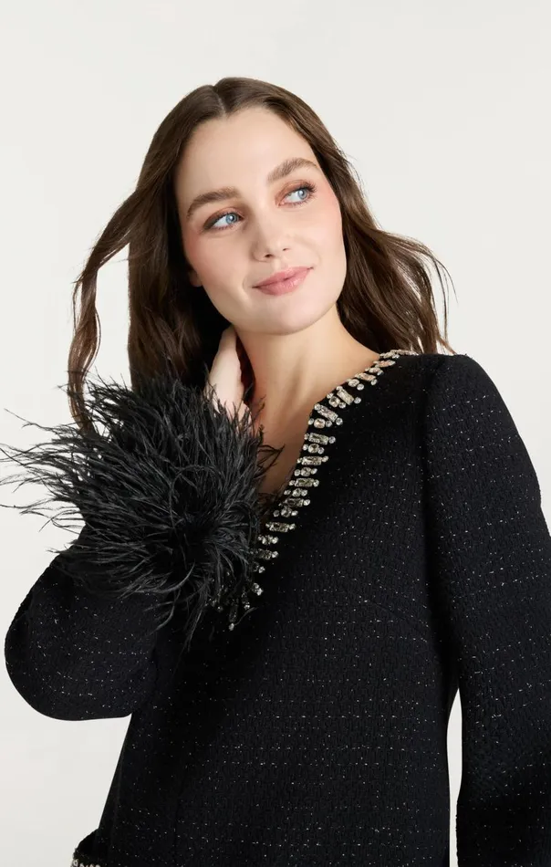 Cinq Sept Static Boucle Kas Dress Black Women Mini