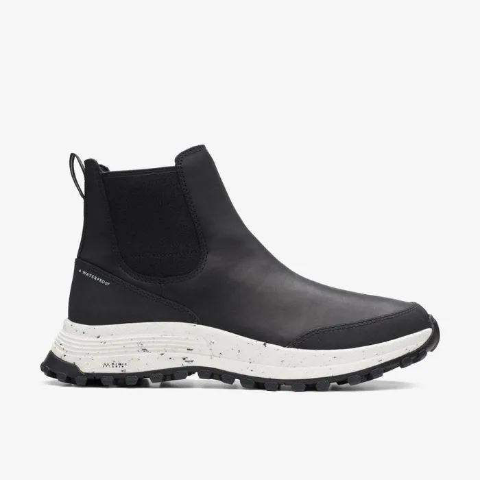 Clarks Ankle Boots Atl Trek Up Waterproof Black Leather 8211 Women