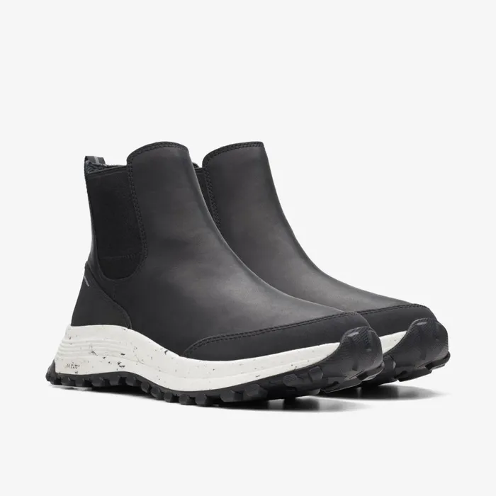 Clarks Ankle Boots Atl Trek Up Waterproof Black Leather 8211 Women