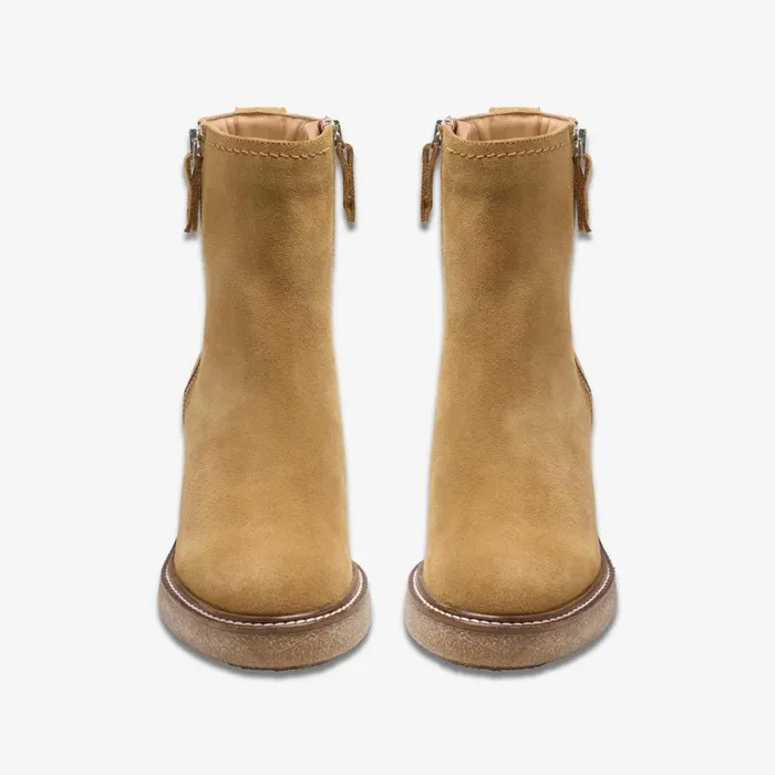 Clarks Ankle Boots Cassiano Zip Ankle Boot Light Tan Suede 8211 Women