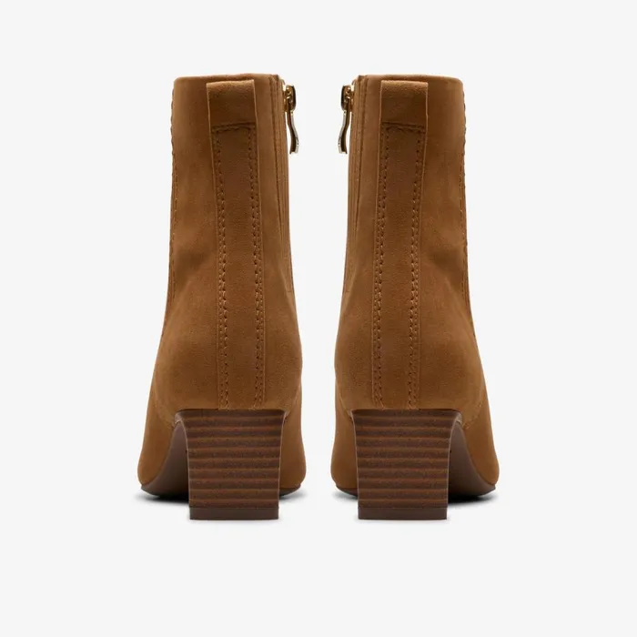 Clarks Ankle Boots Edina Up Tan Suede 8211 Women