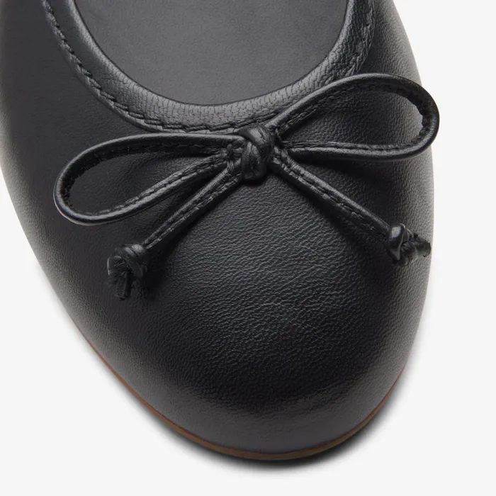 Clarks Ballet Pumps Fawna Lily Black Leather 8211 Women