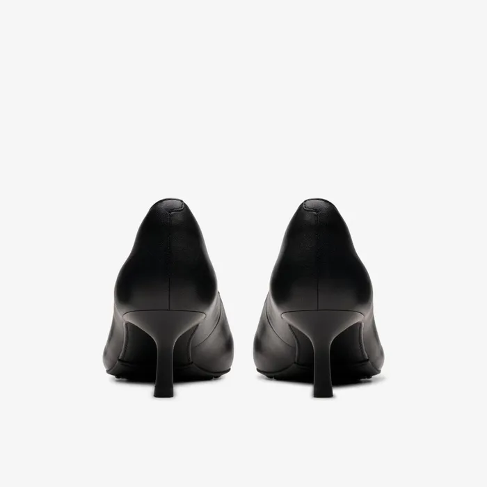 Clarks Black Shoes Adela Court Black Leather 8211 Women