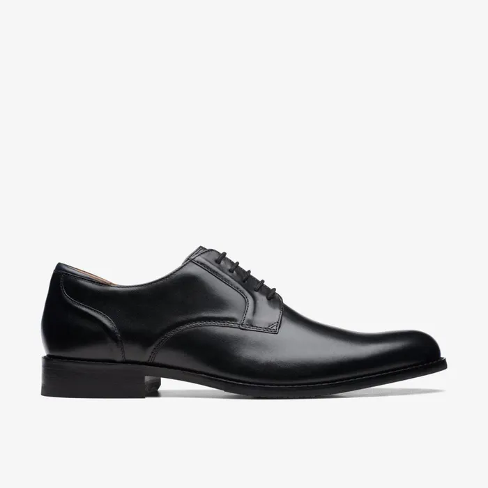 Clarks Black Shoes Craft Arlo Lace Black Leather 8211 Men