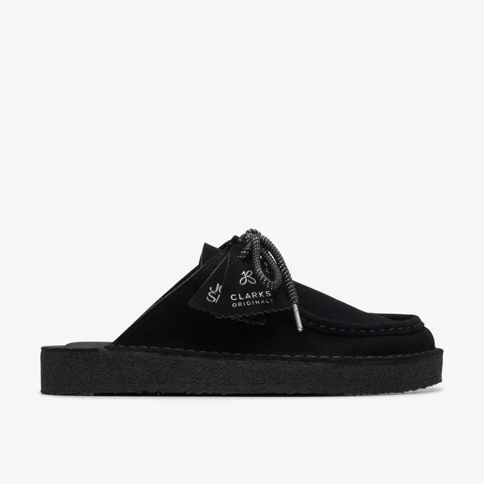 Clarks Black Shoes Desert Nomad Mule Blackblack 8211 Women