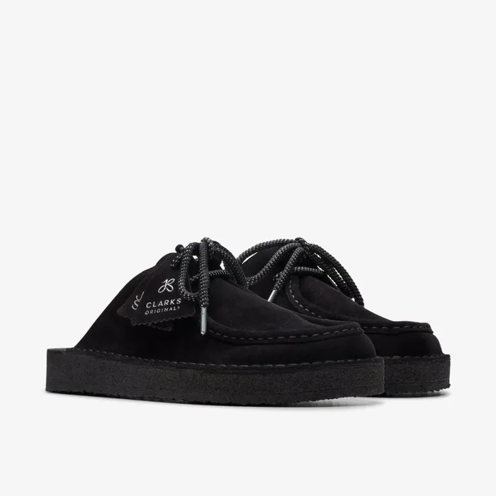 Clarks Black Shoes Desert Nomad Mule Blackblack 8211 Women