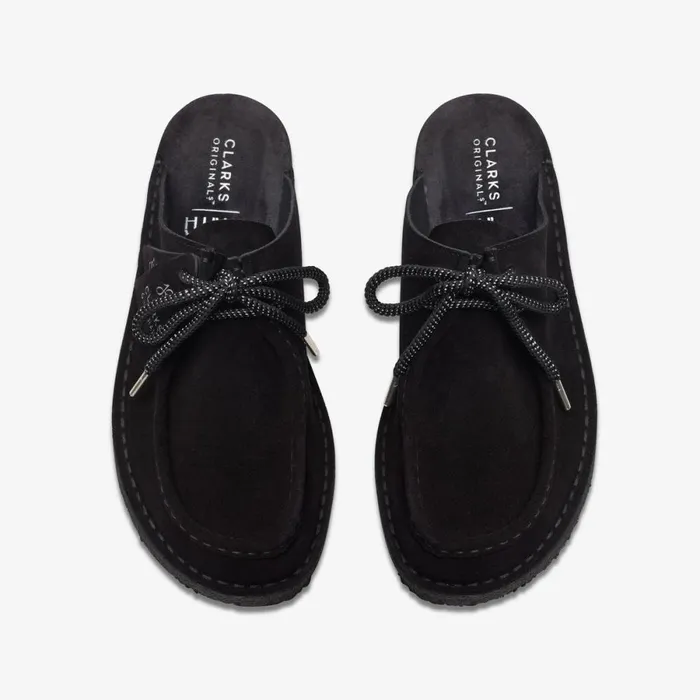 Clarks Black Shoes Desert Nomad Mule Blackblack 8211 Women