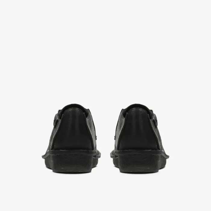 Clarks Black Shoes Funny Dream Black Leather 8211 Women