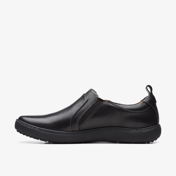 Clarks Black Shoes Nalle Lilac Black Leather 8211 Women