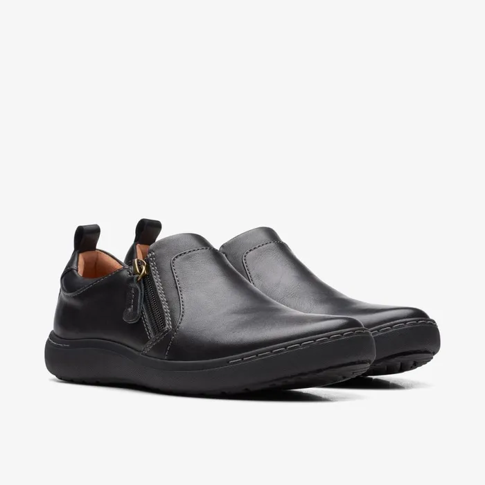 Clarks Black Shoes Nalle Lilac Black Leather 8211 Women
