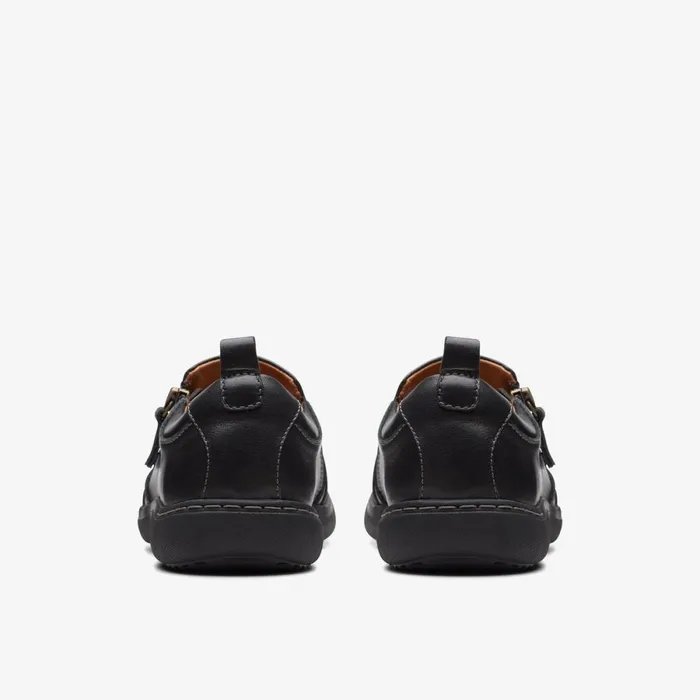 Clarks Black Shoes Nalle Lilac Black Leather 8211 Women
