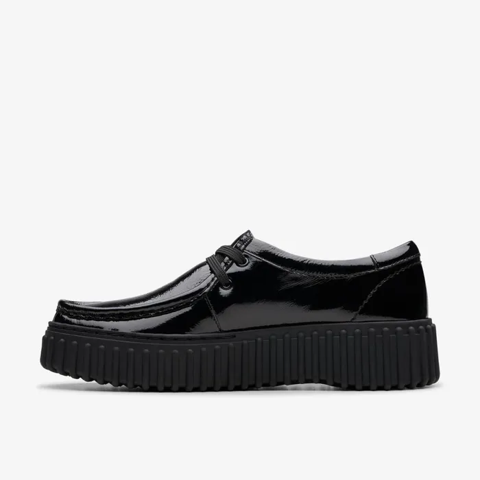 Clarks Black Shoes Torhill Bee Black Patent 8211 Women