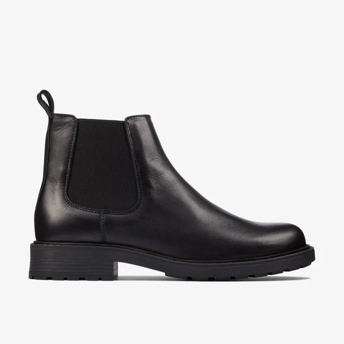 Clarks Chelsea Boots Orinoco 2 Lane Ankle Boot Black Leather 8211 Women