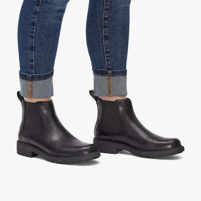 Clarks Chelsea Boots Orinoco 2 Lane Ankle Boot Black Leather 8211 Women