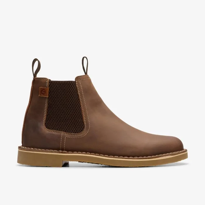 Clarks Chelsea Boots Shepton Easy Beeswax Leather 8211 Men
