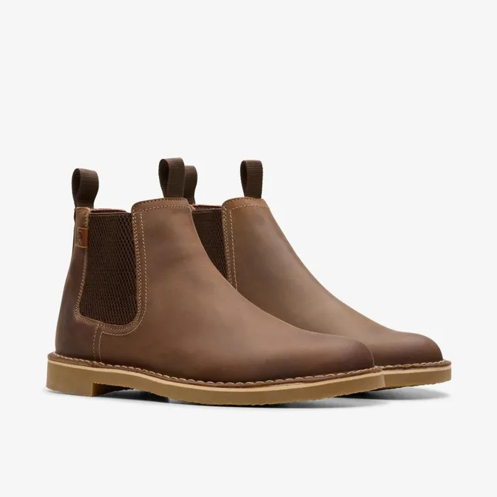Clarks Chelsea Boots Shepton Easy Beeswax Leather 8211 Men