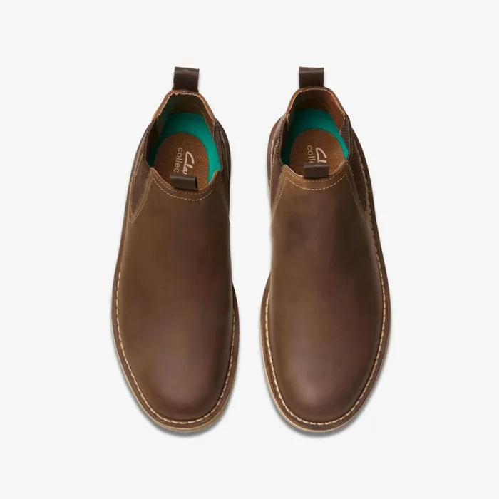 Clarks Chelsea Boots Shepton Easy Beeswax Leather 8211 Men