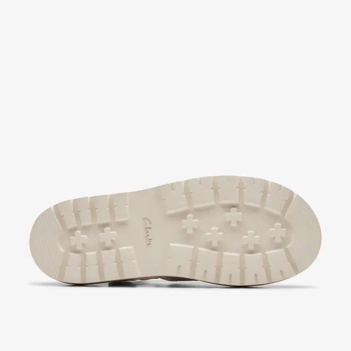 Clarks Flat Sandals Orianna Twist Off White Leather 8211 Women