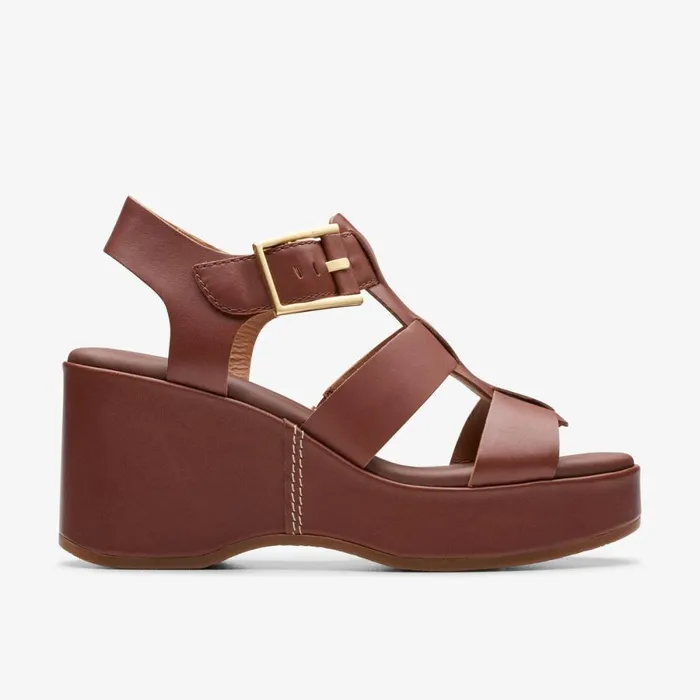 Clarks Heels Manon Cove Tan Leather 8211 Women