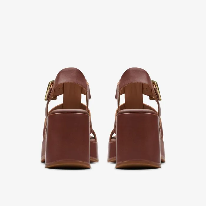 Clarks Heels Manon Cove Tan Leather 8211 Women