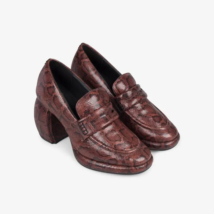 Clarks Heels Martine Rose Loafer 1 Brown Snake 8211 Women