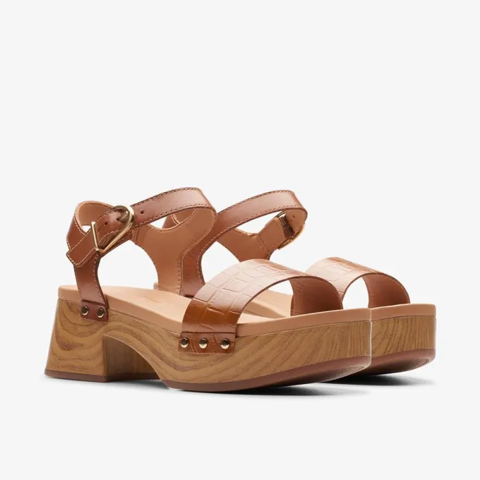 Clarks Heels Sivanne Bay Tan Interest 8211 Women
