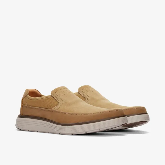 Clarks Loafers Un Abode Go Loafer Dark Sand Combination 8211 Men