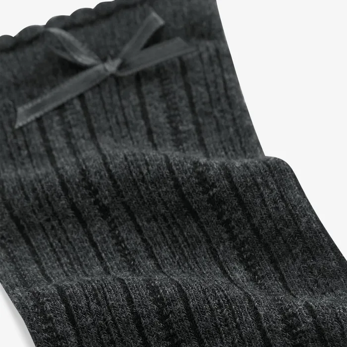 Clarks Socks and Tights Knee High Socks 2 Pack Junior Size 465 Grey 8211 Kids