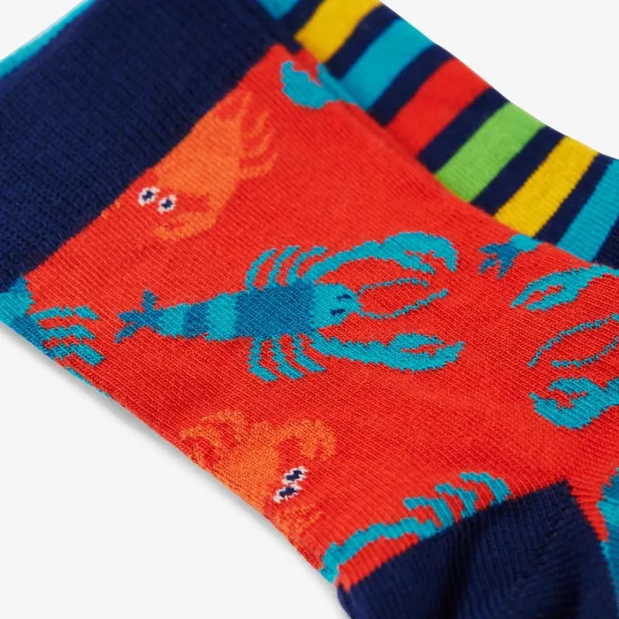 Clarks Socks and Tights Rock My Socks 3 Pack Infant Size 912 Deep Water Multicolour 8211 Kids