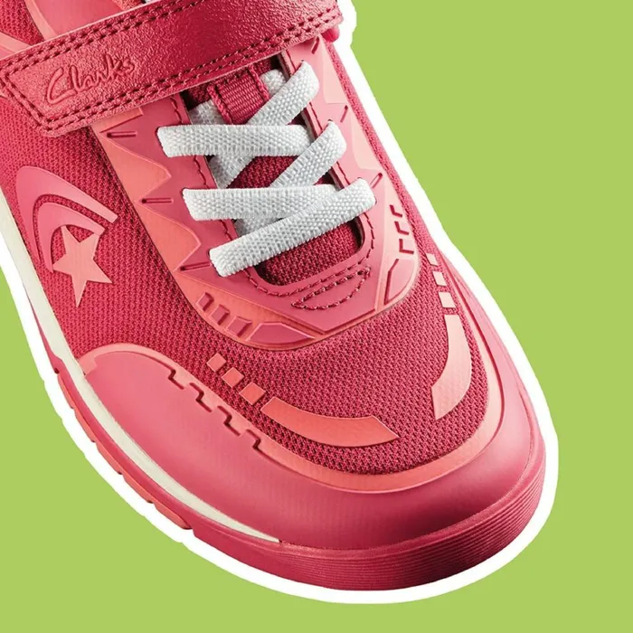 Clarks Trainers Cica Star Flex Pink Combination Synthetic 8211 Kids