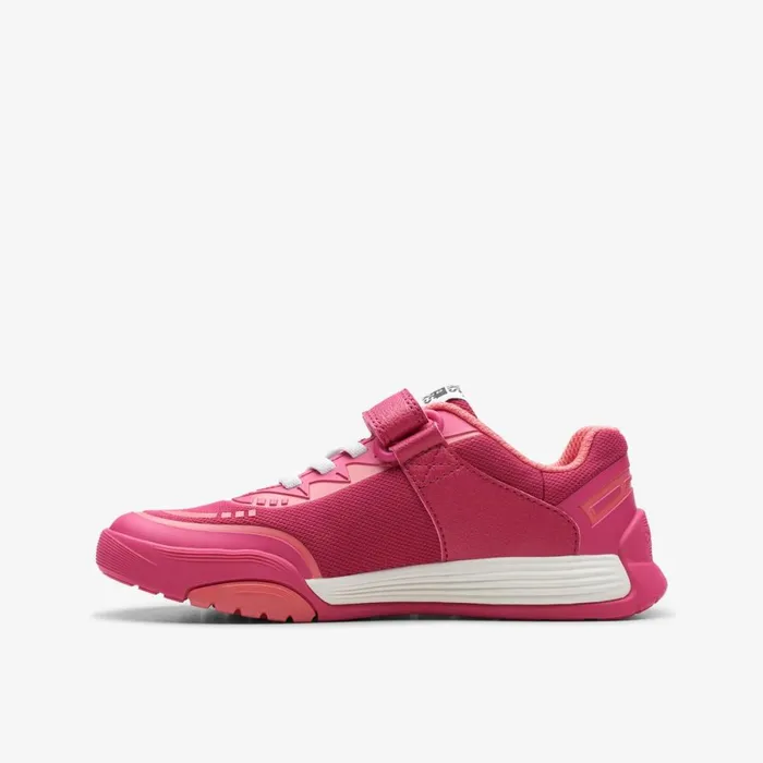 Clarks Trainers Cica Star Flex Pink Combination Synthetic 8211 Kids