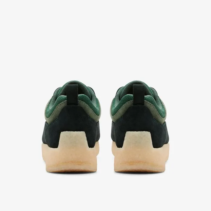 Clarks Trainers Lockhill Dark Green Combination 8211 Men