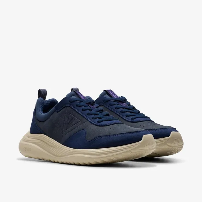 Clarks Trainers Lt 360 Lace Navy Nubuck 8211 Men