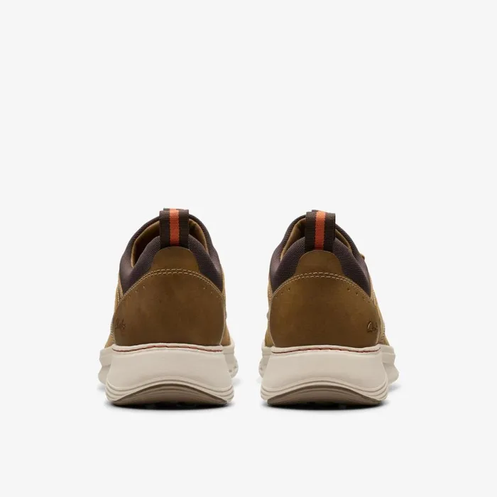 Clarks Trainers Motion Trek Ez Dark Tan Leather 8211 Men