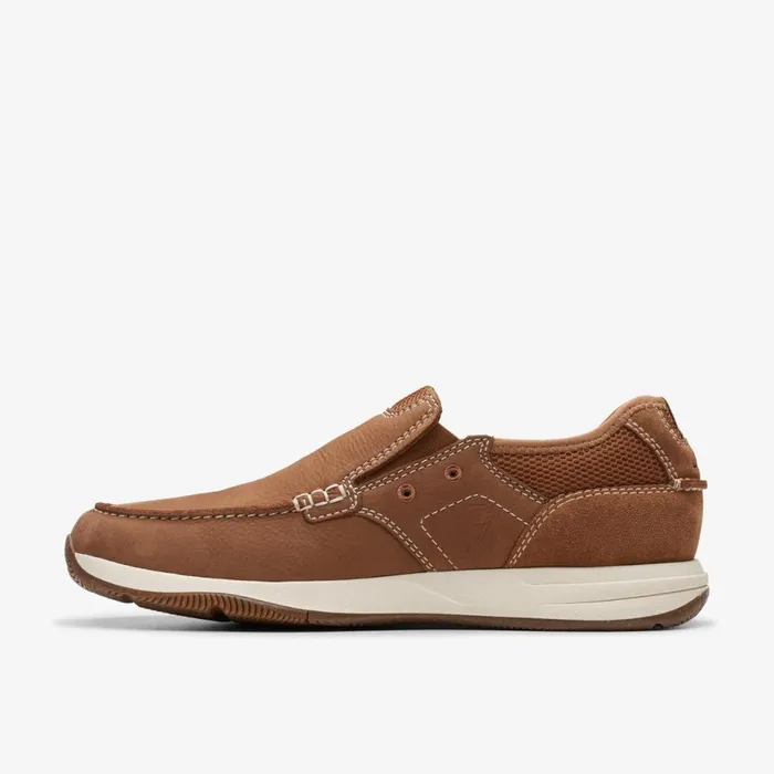 Clarks Trainers Sailview Step Loafer Light Tan Nubuck 8211 Men