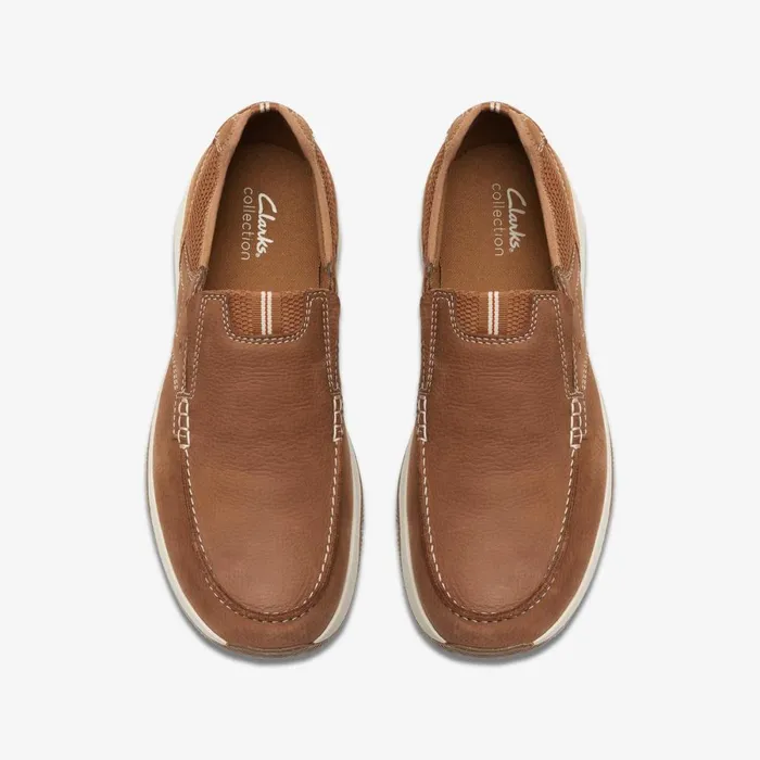 Clarks Trainers Sailview Step Loafer Light Tan Nubuck 8211 Men