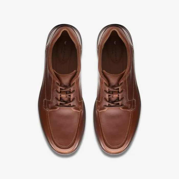 Clarks Wide Fit Shoes Un Abode Ease Dark Tan Leather 8211 Men Clarks Wide Fit Shoes Un Abode Ease Dark Tan Leather 8211 Men