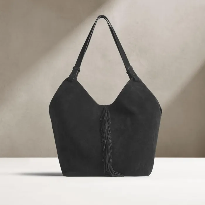 Clarks Women039s Bags Casual Tote 2 Black Suede 8211 Women