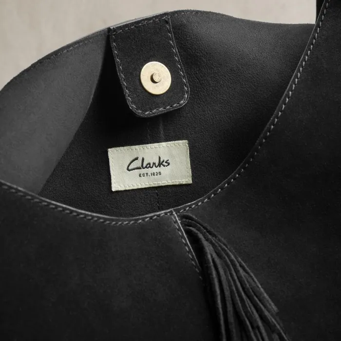 Clarks Women039s Bags Casual Tote 2 Black Suede 8211 Women