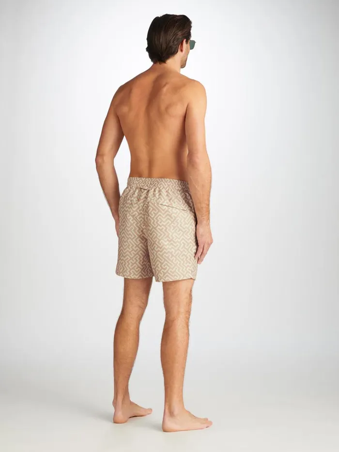 Classic Fit Swim Shorts Men Derek Rose Swim Shorts Tropez 16 Sand