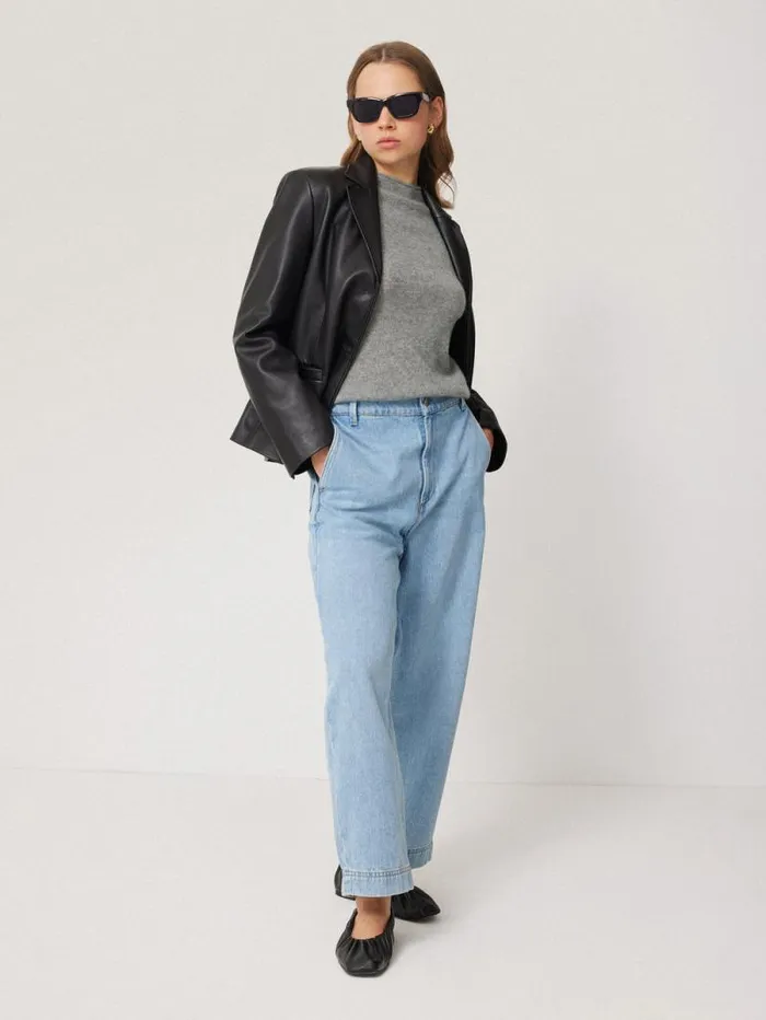 Cloud Cashmere Eldon Jumper Grey Women Jigsaw Knitwear and Cashmere