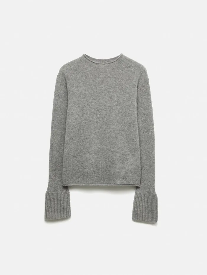 Cloud Cashmere Eldon Jumper Grey Women Jigsaw Knitwear and Cashmere