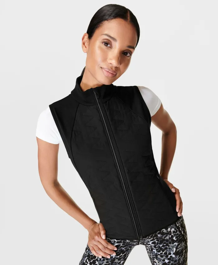 Coats and Jackets Sweaty Betty Women Light Speed Running Gilet Black