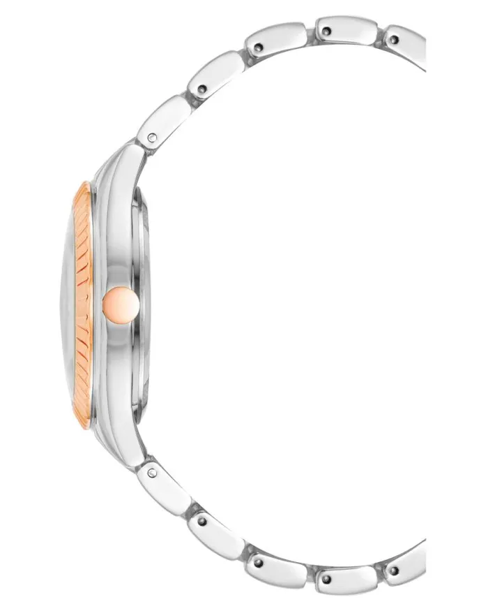 Coin Edge Bezel Watch Greensilver Women Nine West Straps Coin Edge Bezel Watch Greensilver Women Nine West Straps
